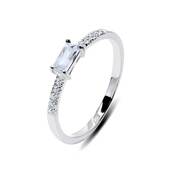 Rectangle Stone Shaped Silver Ring NSR-3182